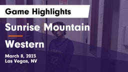 Sunrise Mountain  vs Western  Game Highlights - March 8, 2023
