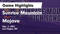 Sunrise Mountain  vs Mojave  Game Highlights - Dec. 2, 2023