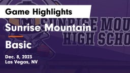 Sunrise Mountain  vs Basic  Game Highlights - Dec. 8, 2023