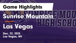 Sunrise Mountain  vs Las Vegas  Game Highlights - Dec. 22, 2023