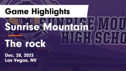 Sunrise Mountain  vs The rock Game Highlights - Dec. 28, 2023