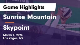 Sunrise Mountain  vs Skypoint Game Highlights - March 4, 2024