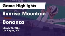 Sunrise Mountain  vs Bonanza  Game Highlights - March 25, 2024