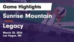 Sunrise Mountain  vs Legacy  Game Highlights - March 28, 2024