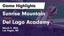 Sunrise Mountain  vs Del Lago Academy Game Highlights - March 9, 2024