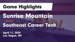 Sunrise Mountain  vs Southeast Career Tech Game Highlights - April 11, 2024