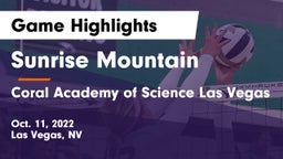 Sunrise Mountain  vs Coral Academy of Science Las Vegas Game Highlights - Oct. 11, 2022