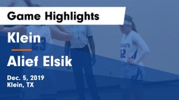 Klein  vs Alief Elsik  Game Highlights - Dec. 5, 2019
