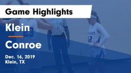 Klein  vs Conroe  Game Highlights - Dec. 16, 2019