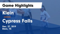 Klein  vs Cypress Falls  Game Highlights - Dec. 27, 2019