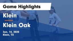 Klein  vs Klein Oak  Game Highlights - Jan. 14, 2020