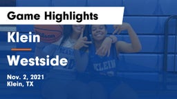 Klein  vs Westside  Game Highlights - Nov. 2, 2021