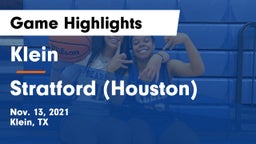 Klein  vs Stratford  (Houston) Game Highlights - Nov. 13, 2021