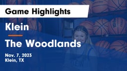 Klein  vs The Woodlands  Game Highlights - Nov. 7, 2023