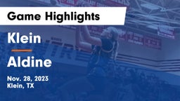 Klein  vs Aldine  Game Highlights - Nov. 28, 2023