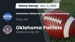 Recap: Northeastern Oklahoma Association of Homeschools vs. Oklahoma Patriots 2020