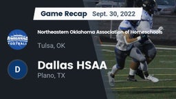 Recap: Northeastern Oklahoma Association of Homeschools vs. Dallas HSAA 2022