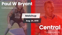 Matchup: Paul W Bryant vs. Central  2018
