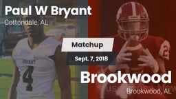 Matchup: Paul W Bryant vs. Brookwood  2018