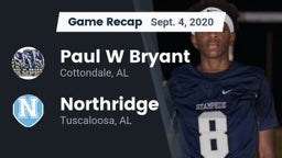 Recap: Paul W Bryant  vs. Northridge  2020