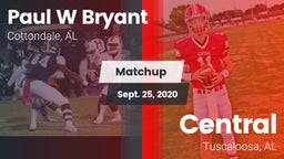 Matchup: Paul W Bryant vs. Central  2020