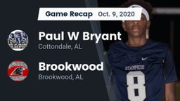 Recap: Paul W Bryant  vs. Brookwood  2020