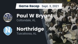 Recap: Paul W Bryant  vs. Northridge  2021