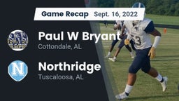 Recap: Paul W Bryant  vs. Northridge  2022