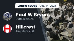 Recap: Paul W Bryant  vs. Hillcrest  2022