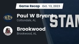 Recap: Paul W Bryant  vs. Brookwood  2023