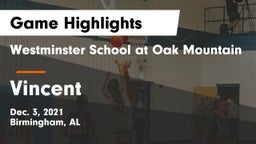 Westminster School at Oak Mountain  vs Vincent  Game Highlights - Dec. 3, 2021
