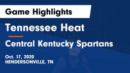 Tennessee Heat vs Central Kentucky Spartans Game Highlights - Oct. 17, 2020