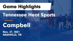 Tennessee Heat Sports vs Campbell  Game Highlights - Nov. 27, 2021