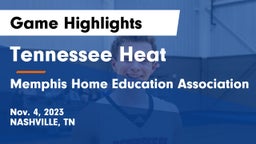 Tennessee Heat vs Memphis Home Education Association Game Highlights - Nov. 4, 2023