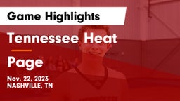 Tennessee Heat vs Page  Game Highlights - Nov. 22, 2023