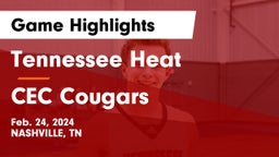 Tennessee Heat vs CEC Cougars Game Highlights - Feb. 24, 2024