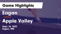 Eagan  vs Apple Valley  Game Highlights - Sept. 26, 2023