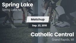 Matchup: Spring Lake High vs. Catholic Central  2016