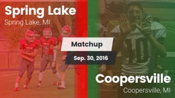 Matchup: Spring Lake High vs. Coopersville  2016