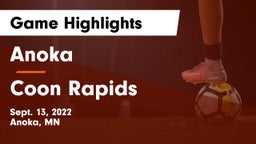 Anoka  vs Coon Rapids  Game Highlights - Sept. 13, 2022