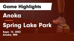 Anoka  vs Spring Lake Park  Game Highlights - Sept. 12, 2023