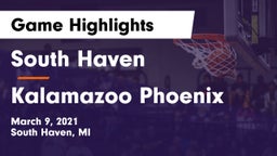South Haven  vs Kalamazoo Phoenix Game Highlights - March 9, 2021