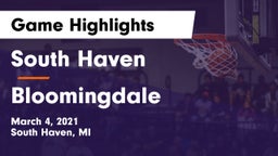 South Haven  vs Bloomingdale  Game Highlights - March 4, 2021