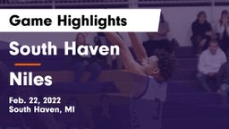 South Haven  vs Niles  Game Highlights - Feb. 22, 2022