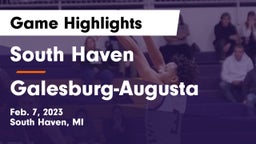 South Haven  vs Galesburg-Augusta  Game Highlights - Feb. 7, 2023
