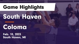 South Haven  vs Coloma  Game Highlights - Feb. 10, 2023