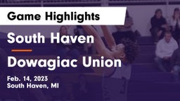 South Haven  vs Dowagiac Union Game Highlights - Feb. 14, 2023