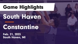 South Haven  vs Constantine  Game Highlights - Feb. 21, 2023