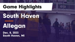 South Haven  vs Allegan  Game Highlights - Dec. 8, 2023