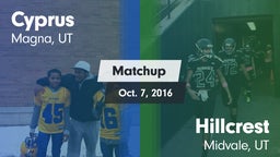 Matchup: Cyprus  vs. Hillcrest   2016